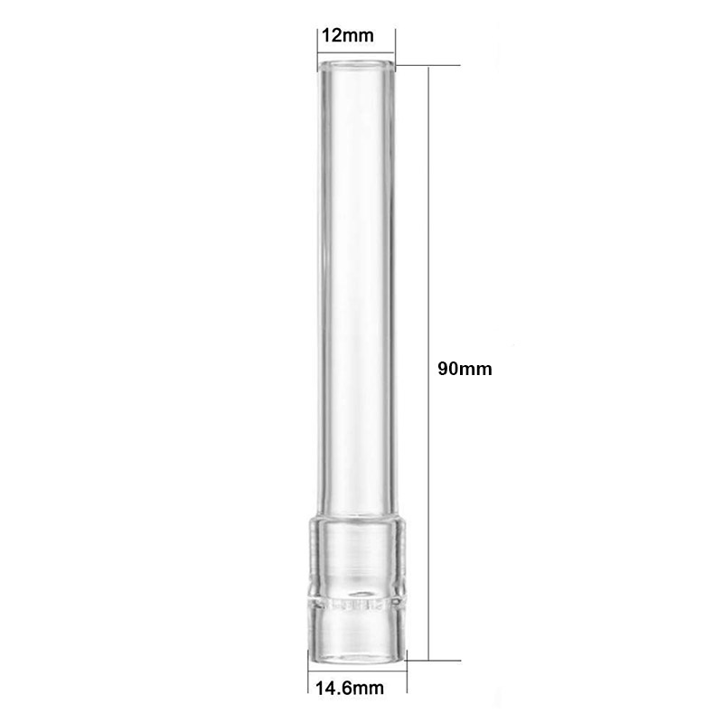 90mm di ricambio vetro aroma tubo stelo dritto